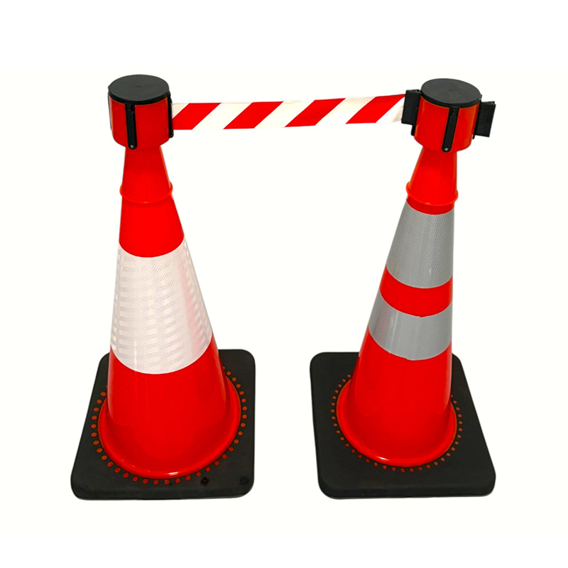 Vysoko elastický dopravný bezpečnostný kužeľ z PVC s voliteľnou váženou gumenou základňou pre kontrolu na ceste za každého počasia a izoláciu nebezpečenstva