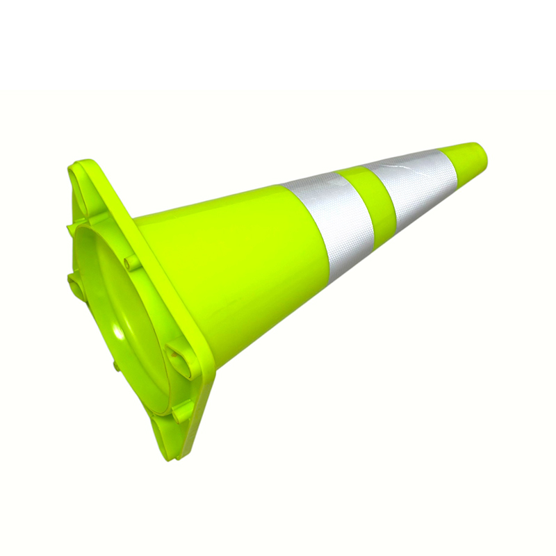 Vysoko elastický dopravný bezpečnostný kužeľ z PVC s voliteľnou váženou gumenou základňou pre kontrolu na ceste za každého počasia a izoláciu nebezpečenstva