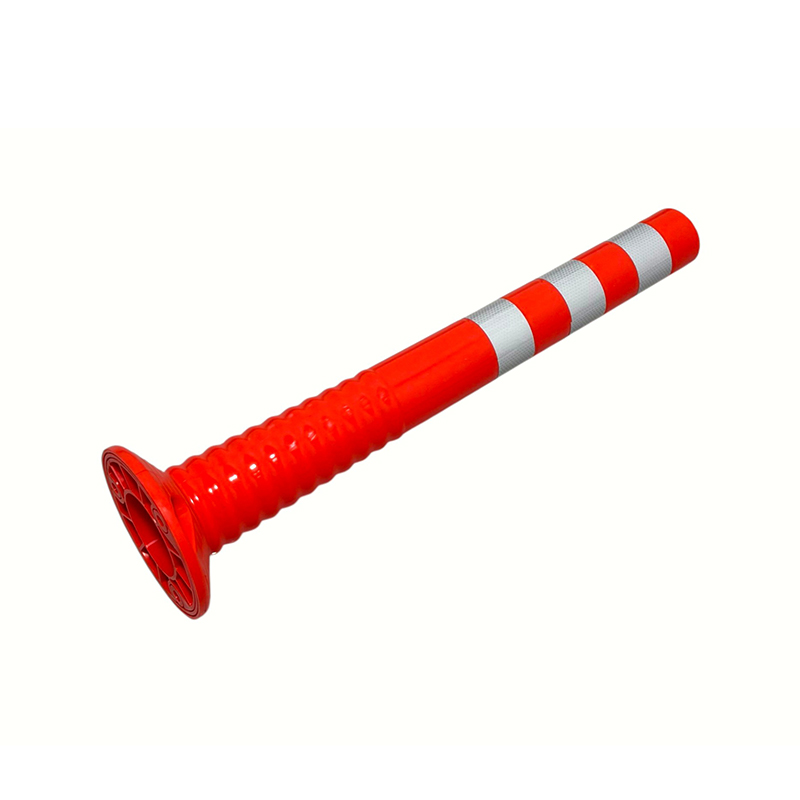 Ohebný TPU výstražný stĺpik pre vysoké zaťaženie s mikroprizmatickou reflexnou fóliou